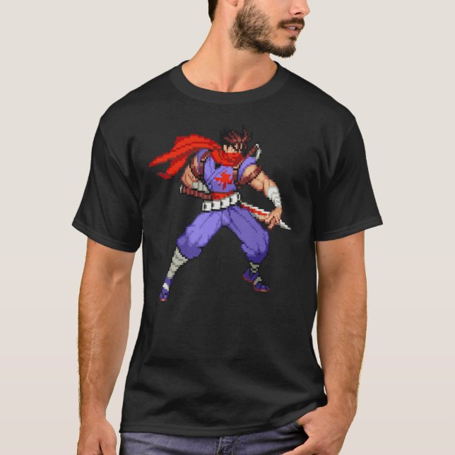 Strider Hiryu Stance MvC2 friend T-Shirt (Front)