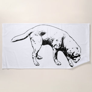 Strides on the Shore Beach Towel