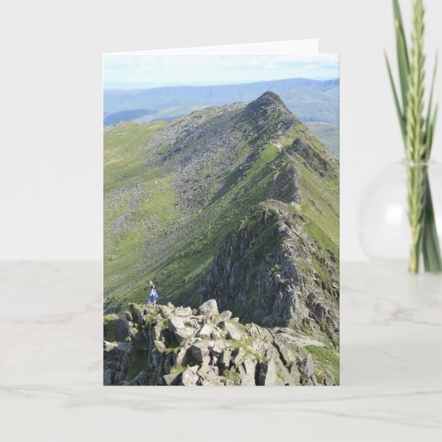 Striding Edge - English Lake District Card (Front)
