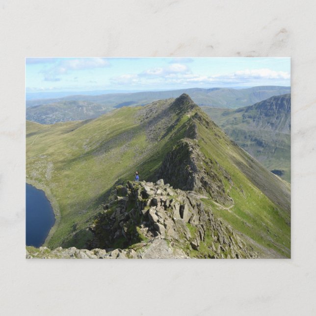 Striding Edge - English Lake District Postcard (Front)