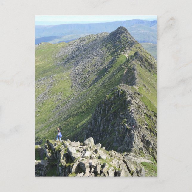 Striding Edge - English Lake District Postcard (Front)
