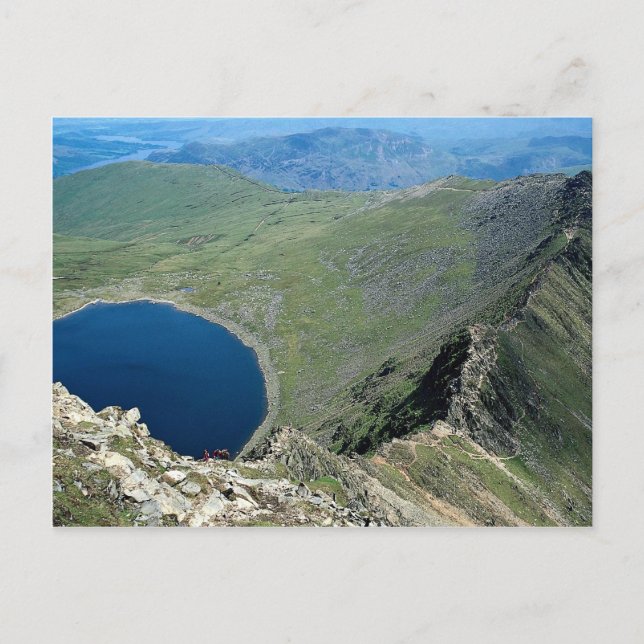 Striding Edge from Helvellyn, Lake District, Engla Postcard (Front)