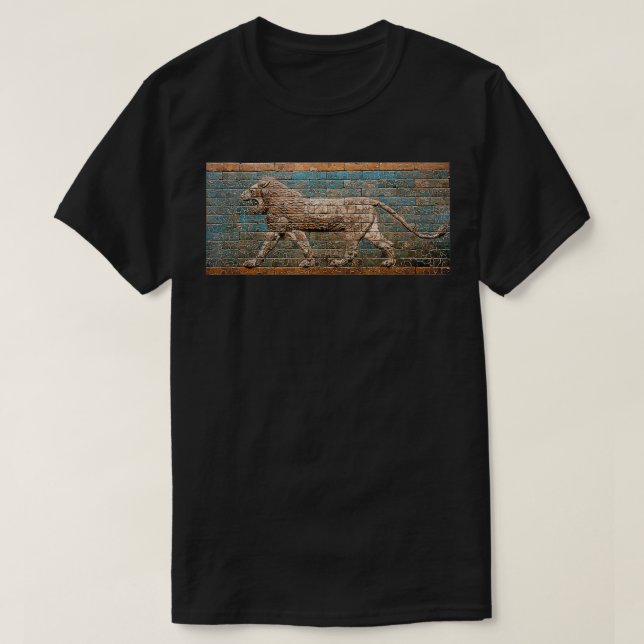 Striding Lion Art NeoBabylonian Period  T-Shirt (Design Front)