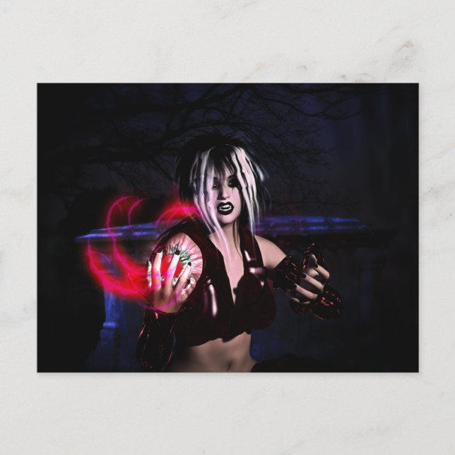 Strigori Magick Gothic Girls Pinup Postcard (Front)