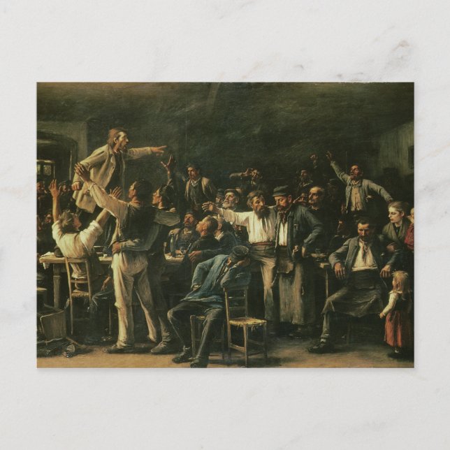 Strike, 1895 postcard (Front)