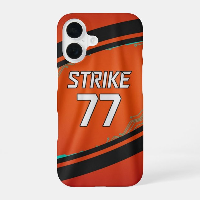 Strike 77 iPhone 16 case (Back)