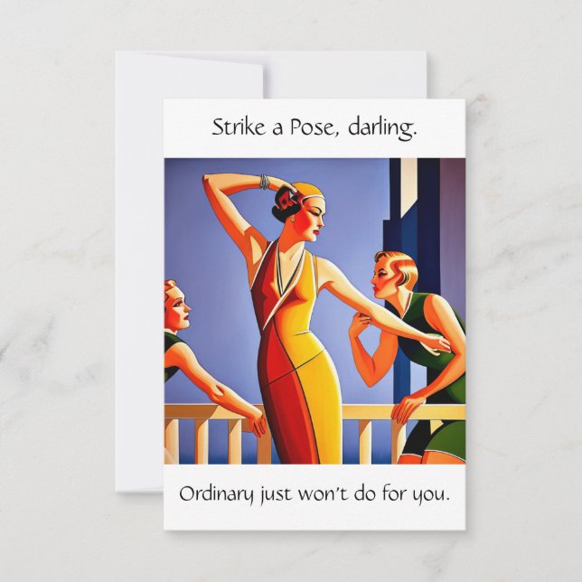 Strike a Pose Card (Front)