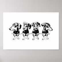 'Strike A Pose Dex' Flippy Ear Dex Art Print