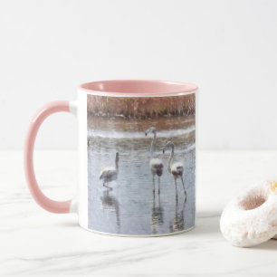 Strike A Pose Flamingo Watercolor Mug