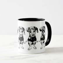 'Strike A Pose' Flippy Ear Dex Combo Mug 325ml
