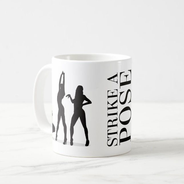 Strike a Pose - Vogue - image on both sides - Coffee Mug (Front Left)