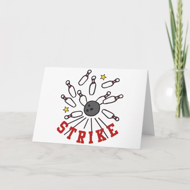 Strike Bowling Card (Front)