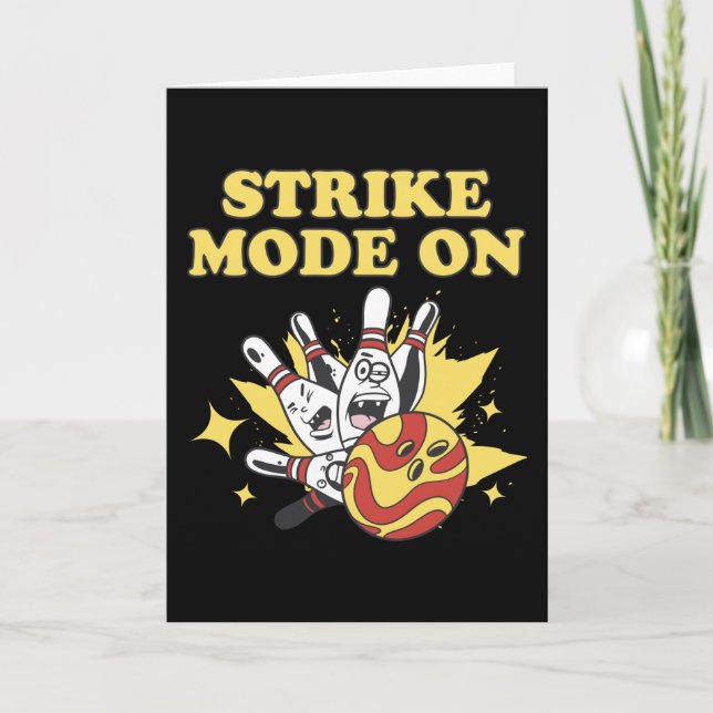 Strike Mode Bowling Player Bowling Gift Card (Front)