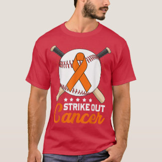 Strike Out ADHD Awareness Month Orange Ribbon Base T-Shirt