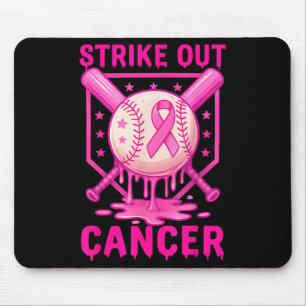 Strike Out Breast Cancer Awareness Baseball Fight Mouse Mat