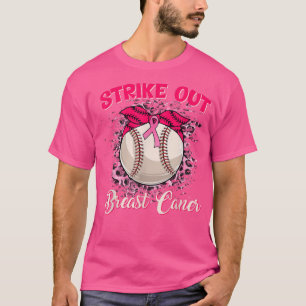 Strike Out Breast Cancer Awareness Baseball Fighte T-Shirt