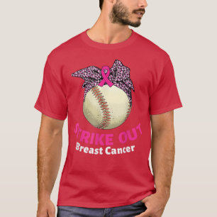 Strike Out Breast Cancer Awareness Baseball Fighte T-Shirt