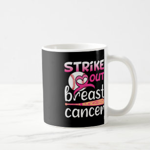 Strike Out Breast Cancer Awareness Baseball Softba Coffee Mug