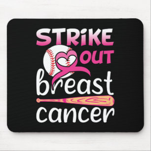 Strike Out Breast Cancer Awareness Baseball Softba Mouse Mat