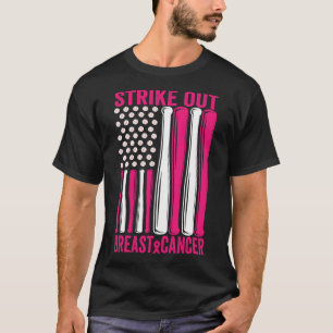 Strike Out Breast Cancer Awareness Softball Us Fla T-Shirt