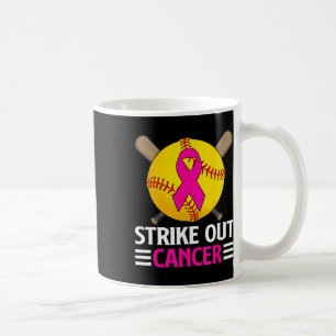 Strike Out Breast Cancer Awareness Softll Pink Wom Coffee Mug