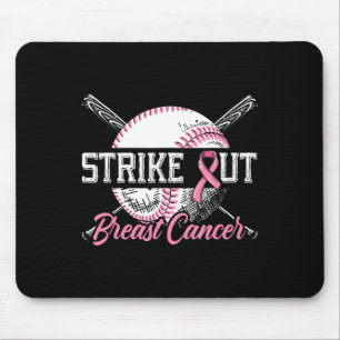 Strike Out Breast Cancer Baseball Breast Cancer Aw Mouse Mat