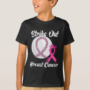Strike Out Breast Cancer Baseball Fight Awareness T-Shirt