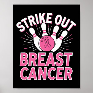 Strike Out Breast Cancer - Breast Cancer Awareness Poster