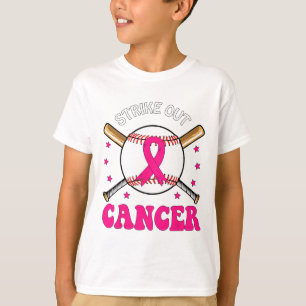 Strike Out Breast Cancer Bysebyll Pink Ribbon T-Shirt