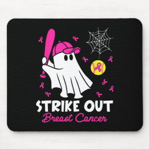 Strike Out Breast Cancer Ghost Softll Funny Breast Mouse Mat