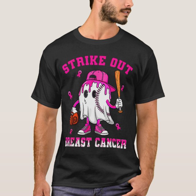 Strike Out Breast Cancer Shirt Boy Baseball Drip N (Front)