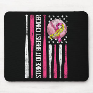 Strike Out Breast Cancer Softll Fight Awareness Me Mouse Mat
