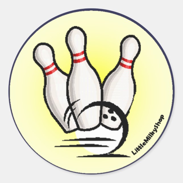 Strike the Bowling Pins Sticker (Front)