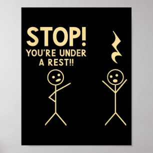 Strikeachorlothing Co. Stop You're Under Arrest Fu Poster