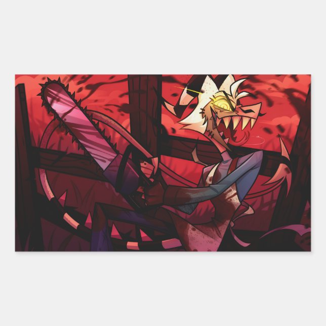 Striker Halloween Slasher | Helluva Boss |  Rectangular Sticker (Front)