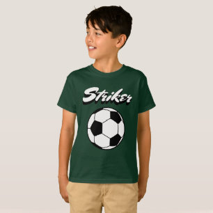 Striker Soccer Ball Minimal Sports T-Shirt
