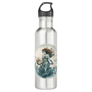 Striking Aquarius Symbol Artwork  710 Ml Water Bottle