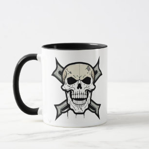 Striking Artistry: Skull and Crossbones" Mug