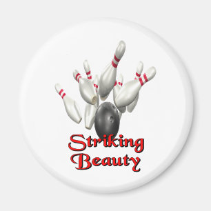 Striking Beauty Bowling Magnet