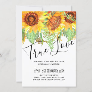 Striking Black with Sunflowers Wedding Budget