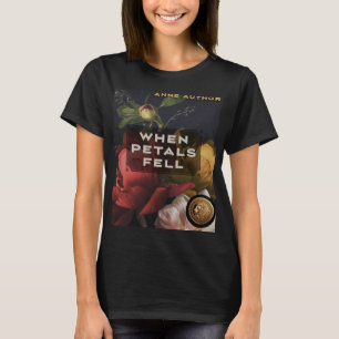 Striking Book Cover Design on Black T-Shirt