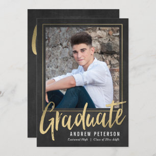 Striking Confidence Graduation Invitation