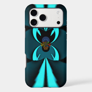 Striking Cutting-Edge Cyan and Black Vector Design