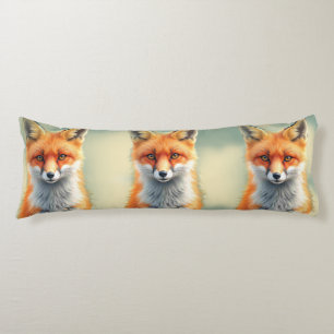 Striking Eyes of 3 Cunning Red Fox Body Cushion