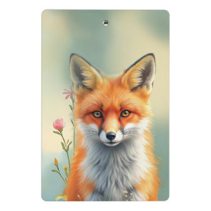 Striking Eyes of a Cunning Red Fox Mini Clipboard