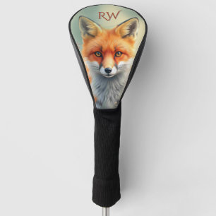Striking Eyes of a Cunning Red Fox Personal Golf Head Cover