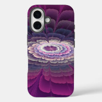 Striking Flower Colourful Abstract Fractal Art Pin