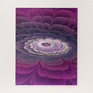 Striking Flower Colourful Abstract Fractal Art Pin Jigsaw Puzzle