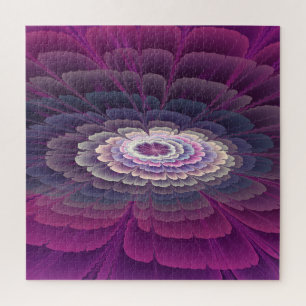 Striking Flower Colourful Abstract Fractal Art Pin Jigsaw Puzzle