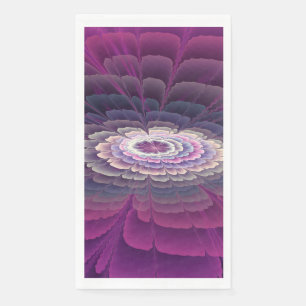 Striking Flower Colourful Abstract Fractal Art Pin Napkin